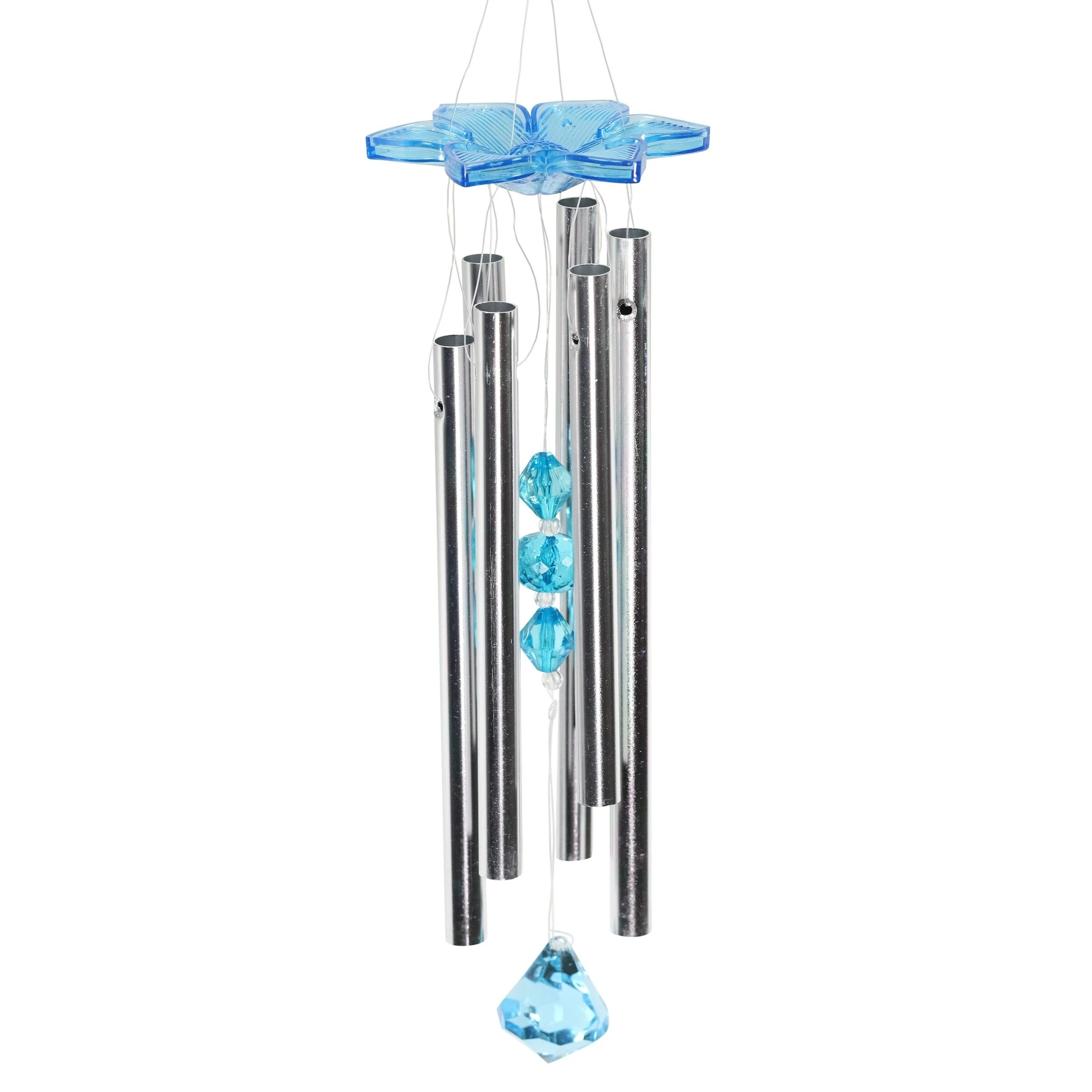 Promo π₯ Cheapest π₯° Exhart Large WindyWings Butterfly Wind Chime In Blue, 11 By 24 Inches π€© π₯° - Image 6