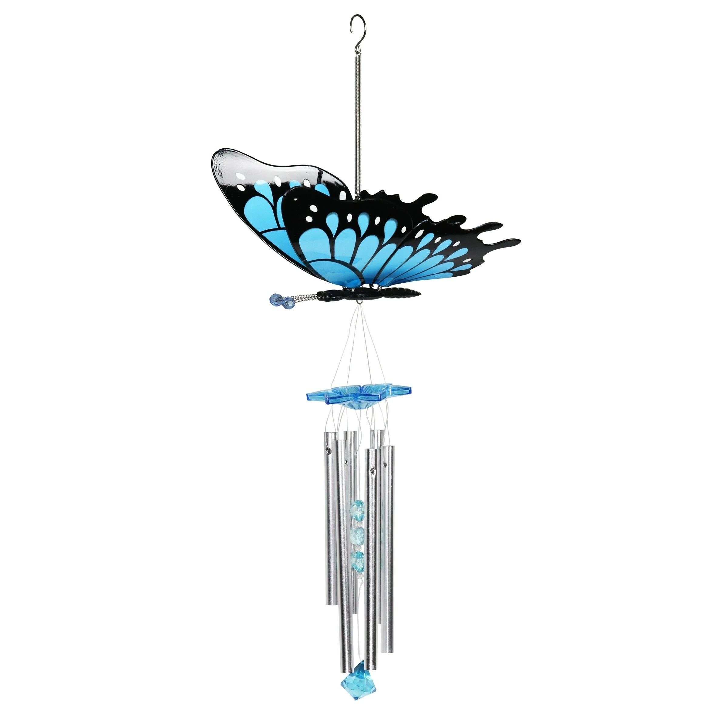 Promo π₯ Cheapest π₯° Exhart Large WindyWings Butterfly Wind Chime In Blue, 11 By 24 Inches π€© π₯° - Image 2