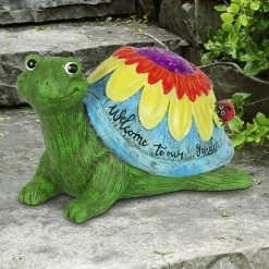 Hot Sale 😉 Hot Sale 😀 Exhart Colorful Garden Turtle Statue - 11.0" X 7.5" X 6.5" 🧨 🥰