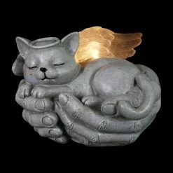 Best Sale 🤩 Hot Sale 😀 Exhart Cradled Solar Angel Cat Statue - 8.0" X 6.5" X 5.0" 😍 🔥 -Exhart Shop Cradled Solar Angel Cat Statue 8.0 x 6.5 x 5.0 54aa8e22 afc3 4757 ad9f 773aa3636c5a