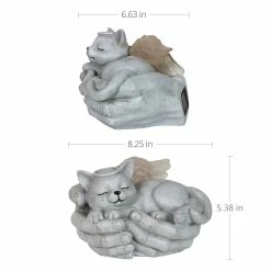Best Sale 🤩 Hot Sale 😀 Exhart Cradled Solar Angel Cat Statue - 8.0" X 6.5" X 5.0" 😍 🔥 -Exhart Shop Cradled Solar Angel Cat Statue 8.0 x 6.5 x 5.0 f3625ac2 5a74 4ed9 825d 97d072e6761f