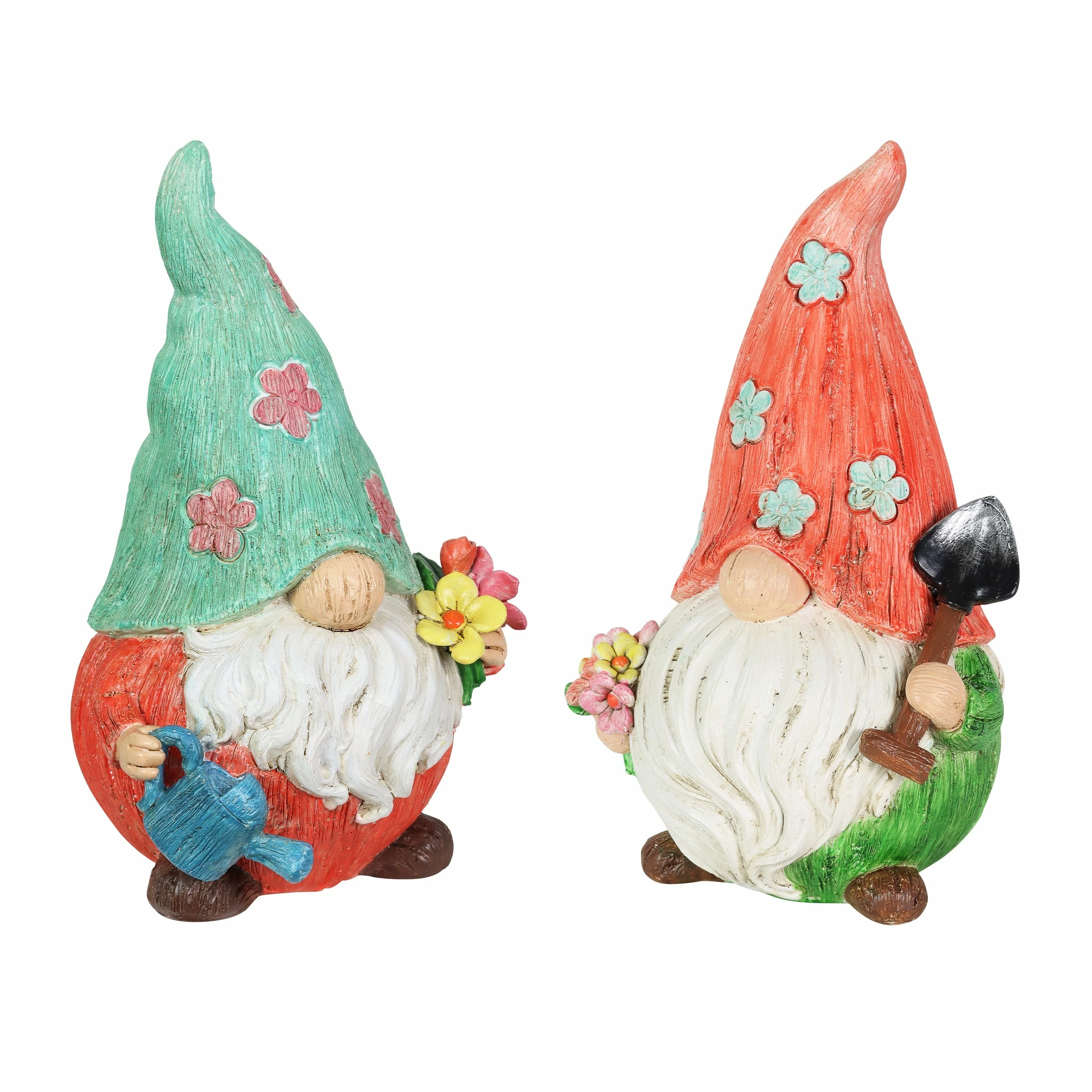 Coupon 🌟 Coupon ⭐ Exhart 2 Piece Set Pastel Daisy Hat Garden Gnome Statues, 5.5 By 8.5 Inches ❤️ 😀 - Image 4