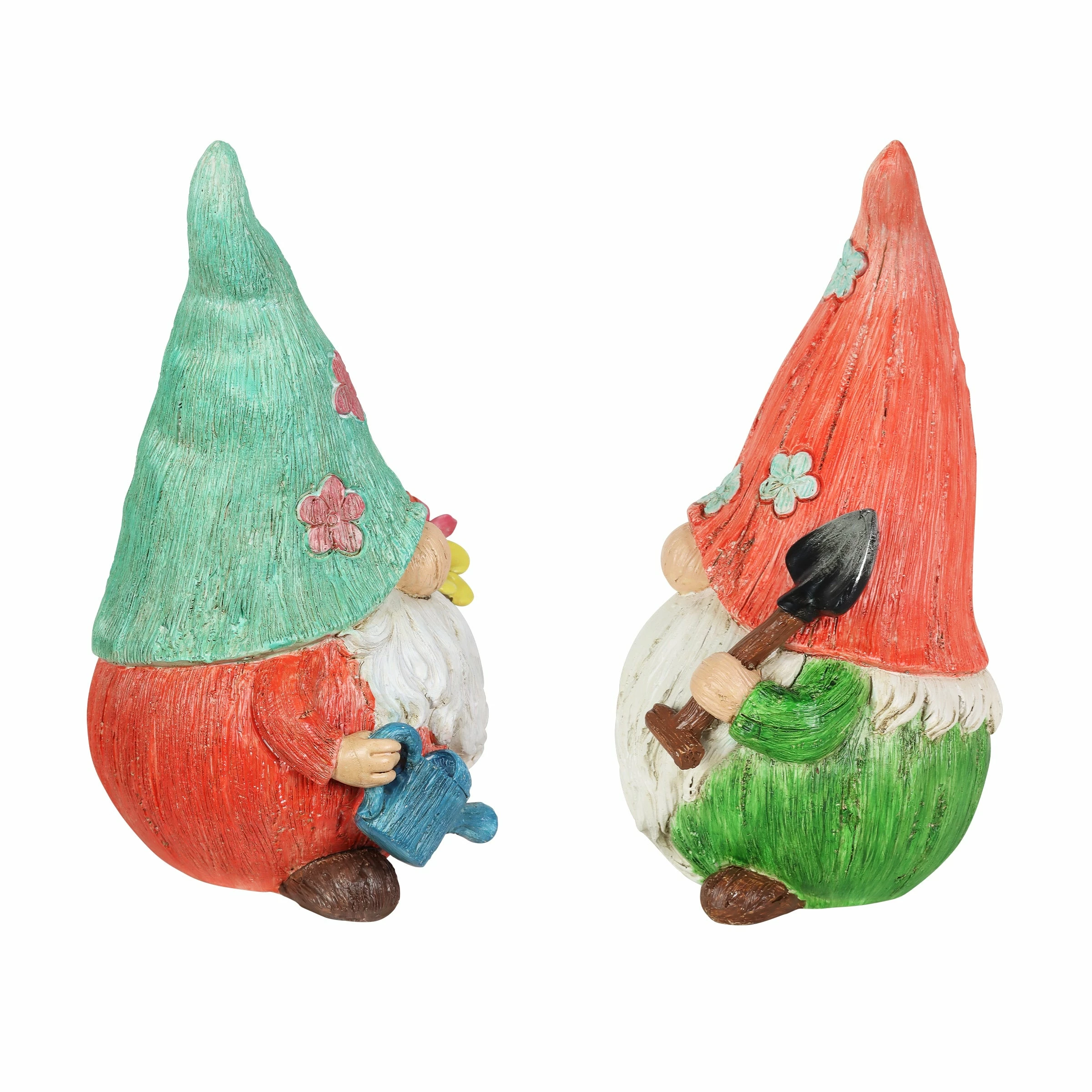 Coupon 🌟 Coupon ⭐ Exhart 2 Piece Set Pastel Daisy Hat Garden Gnome Statues, 5.5 By 8.5 Inches ❤️ 😀 - Image 5