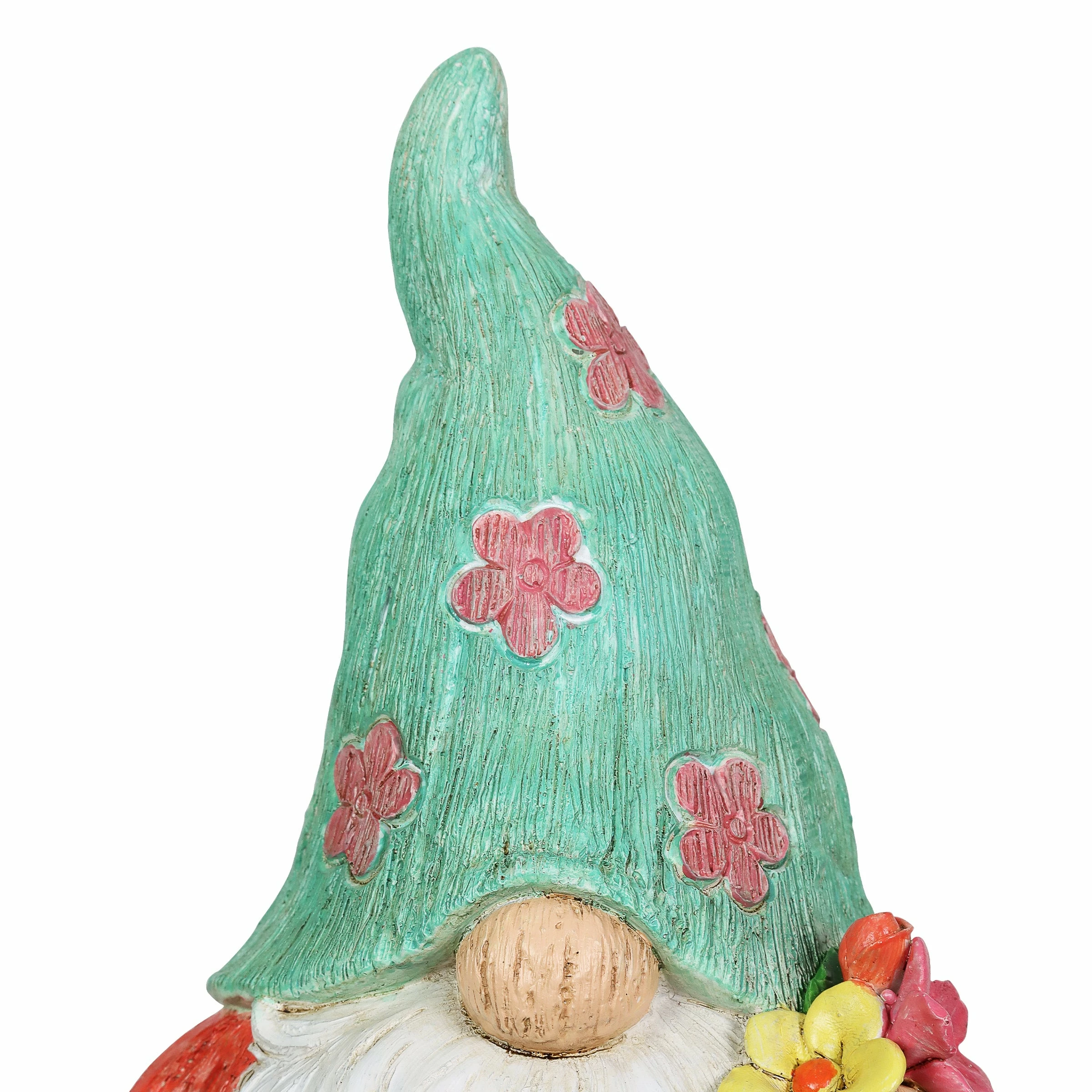 Coupon 🌟 Coupon ⭐ Exhart 2 Piece Set Pastel Daisy Hat Garden Gnome Statues, 5.5 By 8.5 Inches ❤️ 😀 - Image 6