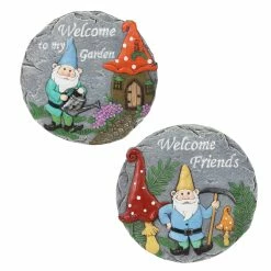 Best reviews of ✨ Best Sale ✔️ Exhart 2 Piece Set Of Gnome Welcome Stepping Stones, 10 By 11.5 Inches 🥰 🎁