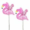 Top 10 🤩 Best Pirce 🎁 Exhart 2 Piece Solar Pink Flamingo WindyWing Stakes With Pink LED Lights, 4.5 By 27.5 Inches 👍 🔔