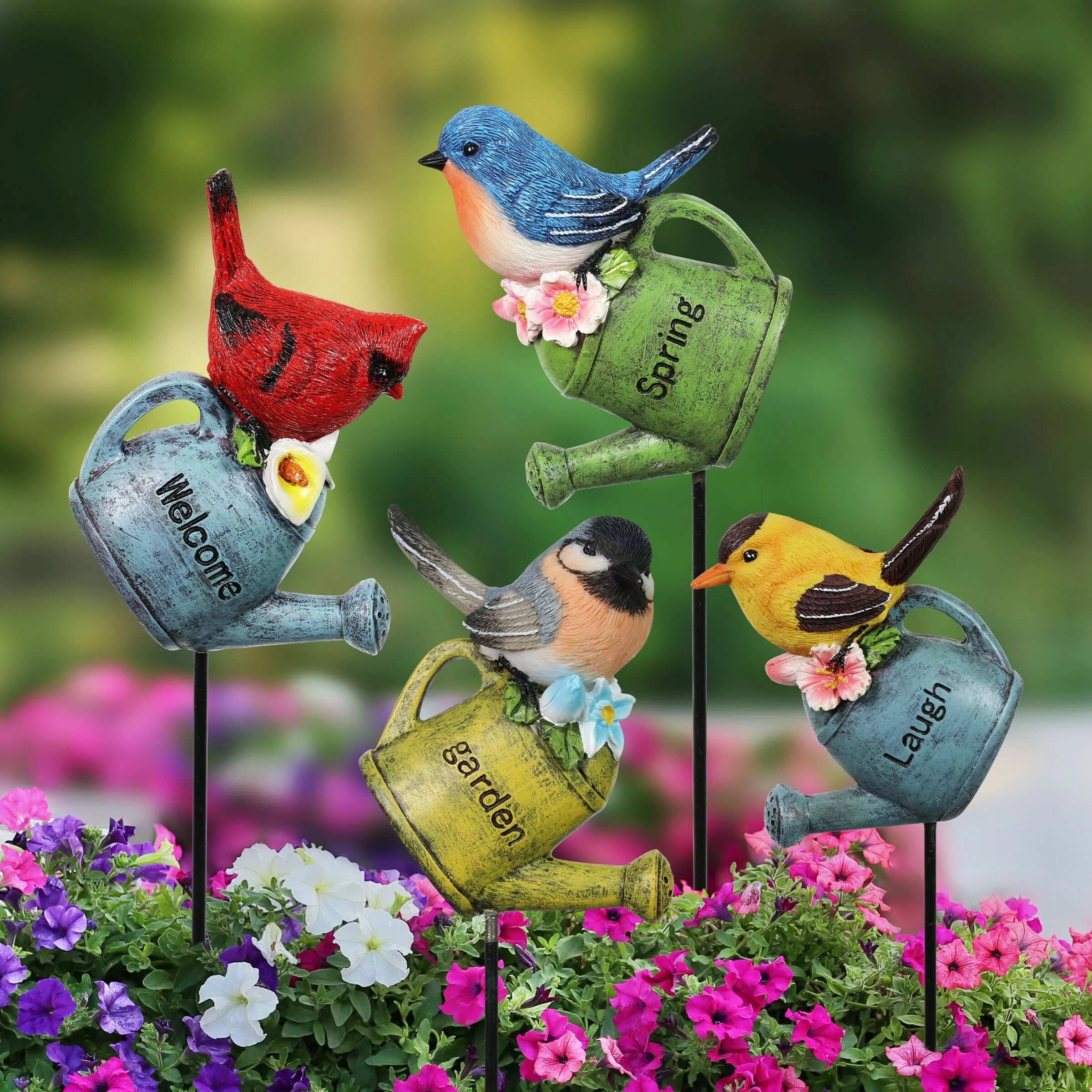 Deals π Best reviews of 𧨠Exhart 4 Piece Hand Painted Birds On Watering Cans With Inspirational Messages Resin Plant Stakes, 3.5 By 16 Inch π β 4 Deals π Best reviews of 𧨠Exhart 4 Piece Hand Painted Birds On Watering Cans With Inspirational Messages Resin Plant Stakes, 3.5 By 16 Inch π β - Image 2