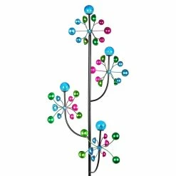 Coupon ❤️ Coupon ❤️ Exhart 4 Tier Metal Cup Kinetic Garden Spinner Stake, 21 By 74 Inches 🧨 🔥