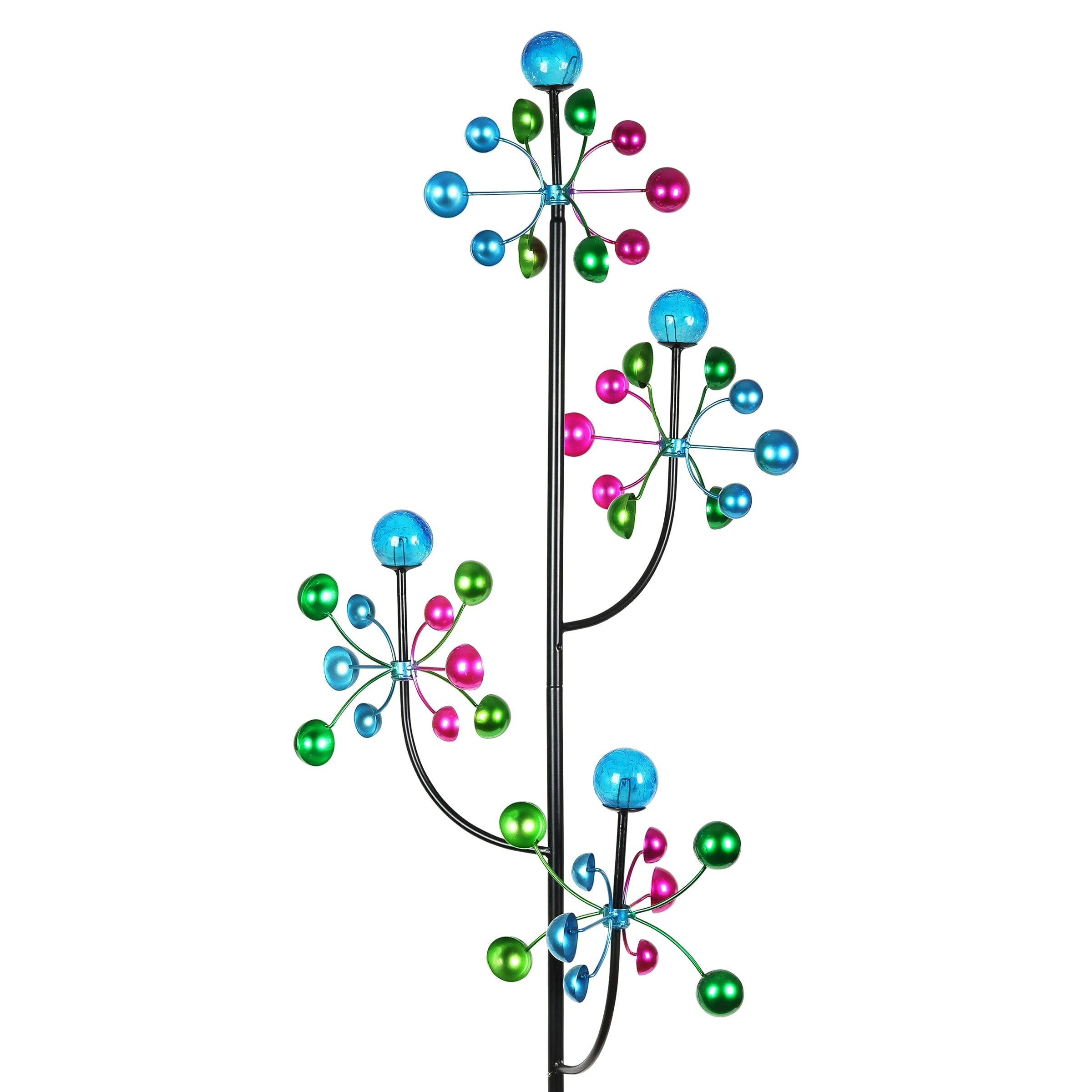 Coupon β€οΈ Coupon β€οΈ Exhart 4 Tier Metal Cup Kinetic Garden Spinner Stake, 21 By 74 Inches 𧨠π₯