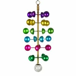 Best deal 🧨 Cheapest 🥰 Exhart Art-In-Motion Colorful Hanging Helix Metal Cup Spinner With Glass Crackle Ball, 9.5 By 19 Inches - 9.5" X 6.0" X 19.0" 🌟 ⌛