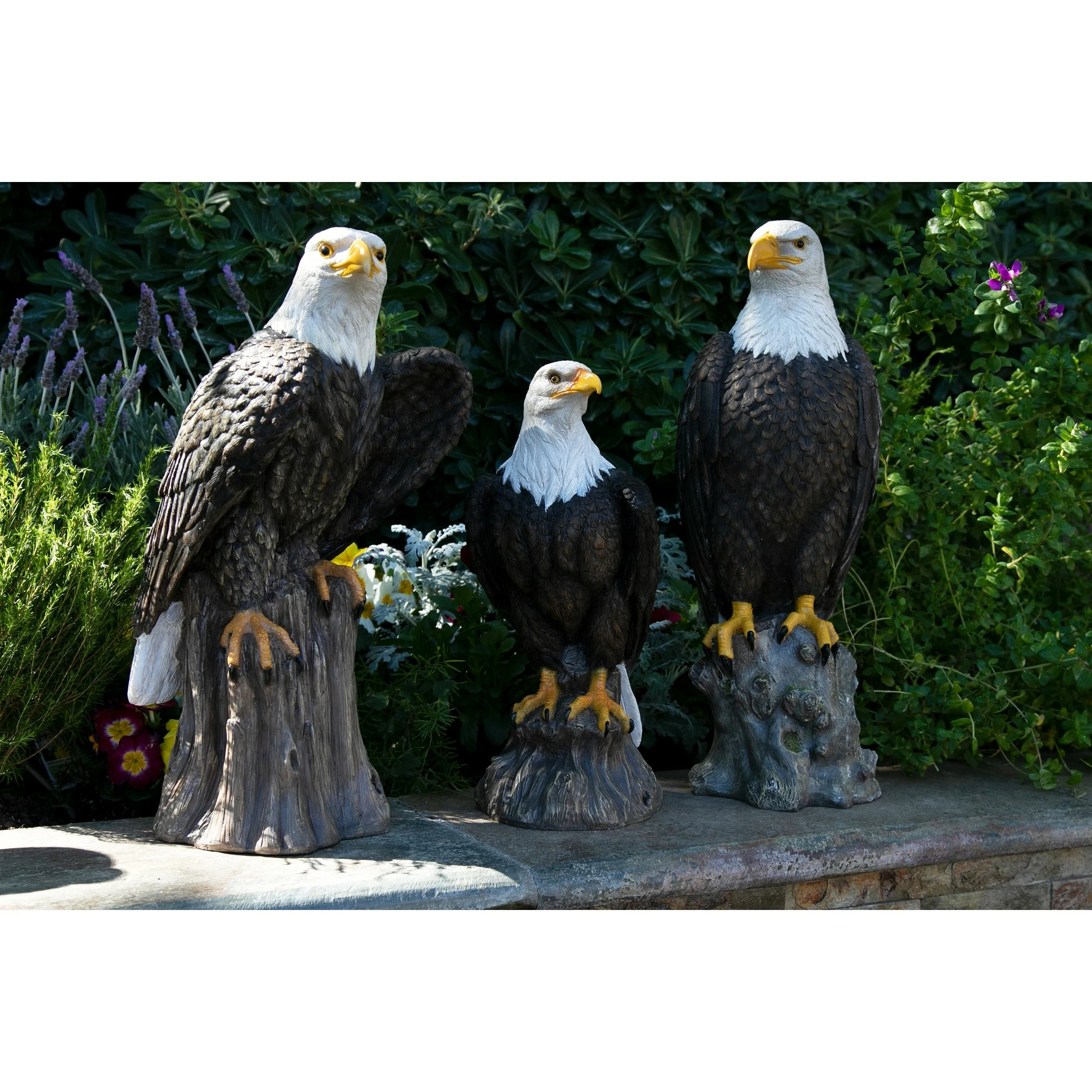 Cheapest π Hot Sale π Exhart Bald Eagle On A Log Statue, 10.5 By 19.5 Inches π π - Image 11