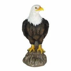 Outlet 😍 Best Pirce ⭐ Exhart Bald Eagle On A Log Statue, 7 By 15.5 Inches 🤩 ❤️