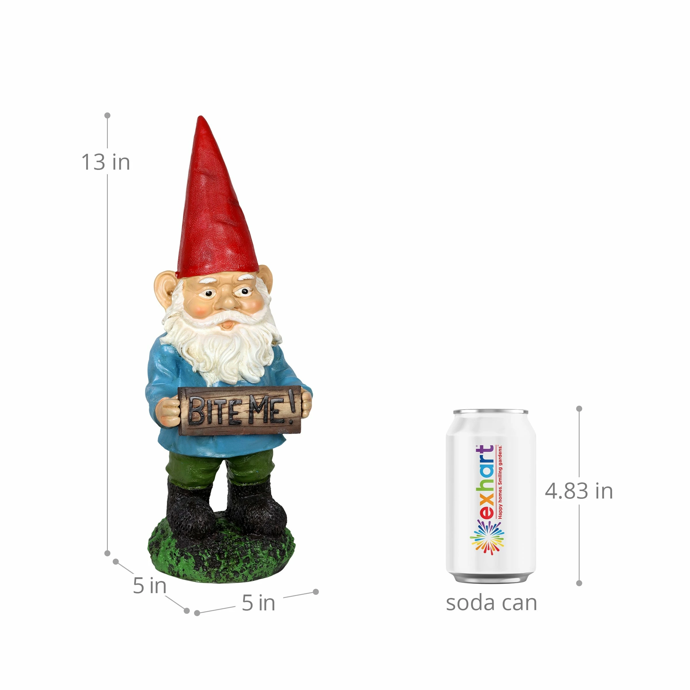 Brand new π Best Sale β€οΈ Exhart Bite Me Boris Gnome Statue, 13 Inch π€© π₯° - Image 3