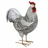 New ✔️ Flash Sale 🔔 Exhart Black And White Rooster Garden Statue, 17 Inch 🛒 😀