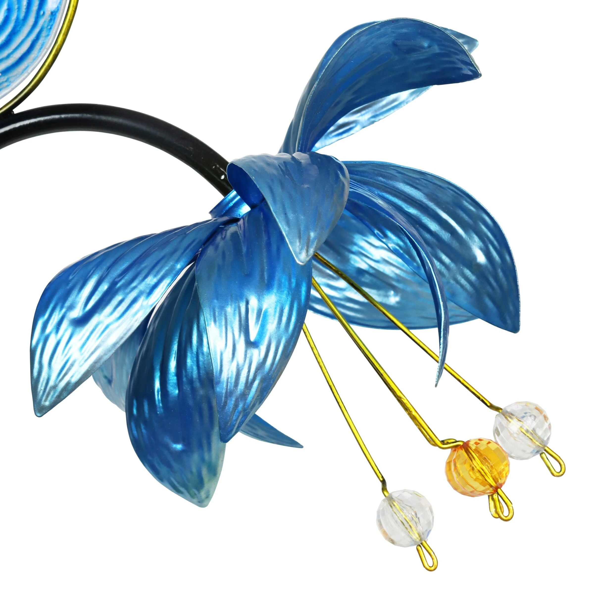 Budget β Deals βοΈ Exhart Blue Spinning Flower With Blue Bird Metal Garden Stake 11.5 By 34 Inches π π - Image 4