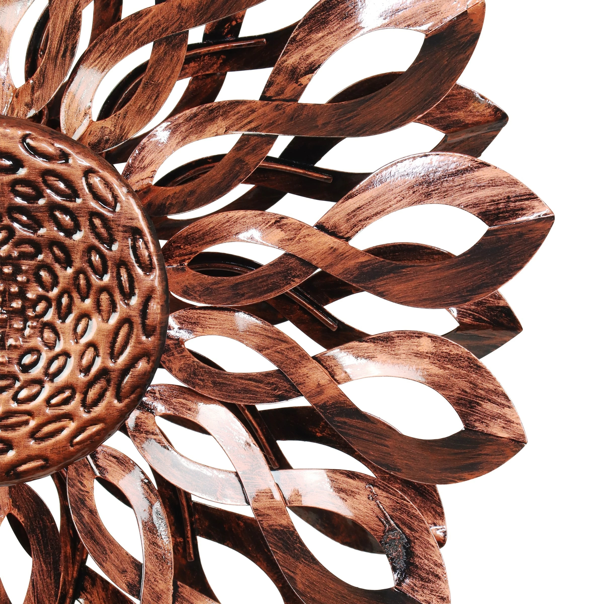 Coupon β¨ Brand new π₯ Exhart Bronze Metal Infinity Double Sunflower Spinner Stake,18 By 70 Inches π π - Image 4