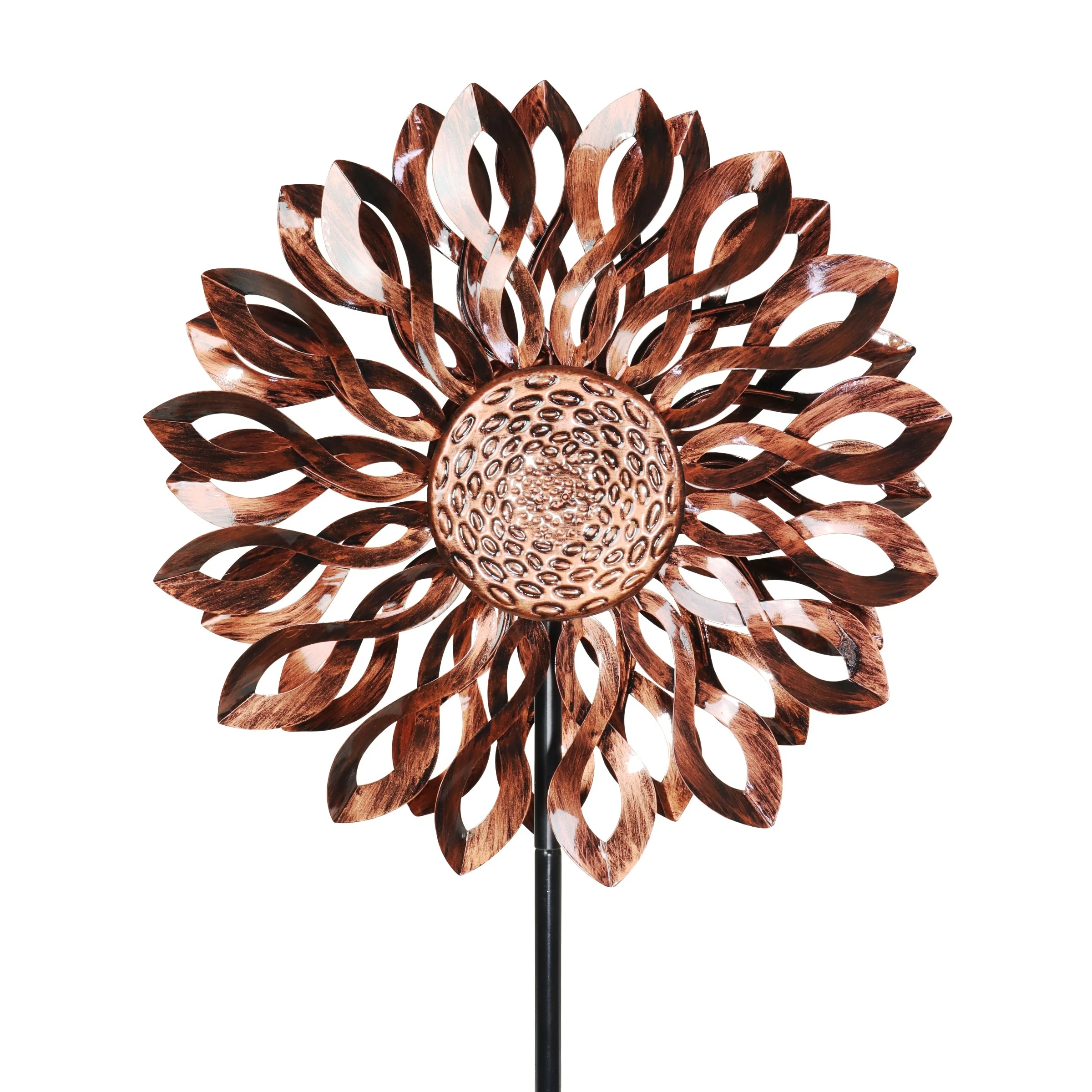 Coupon β¨ Brand new π₯ Exhart Bronze Metal Infinity Double Sunflower Spinner Stake,18 By 70 Inches π π
