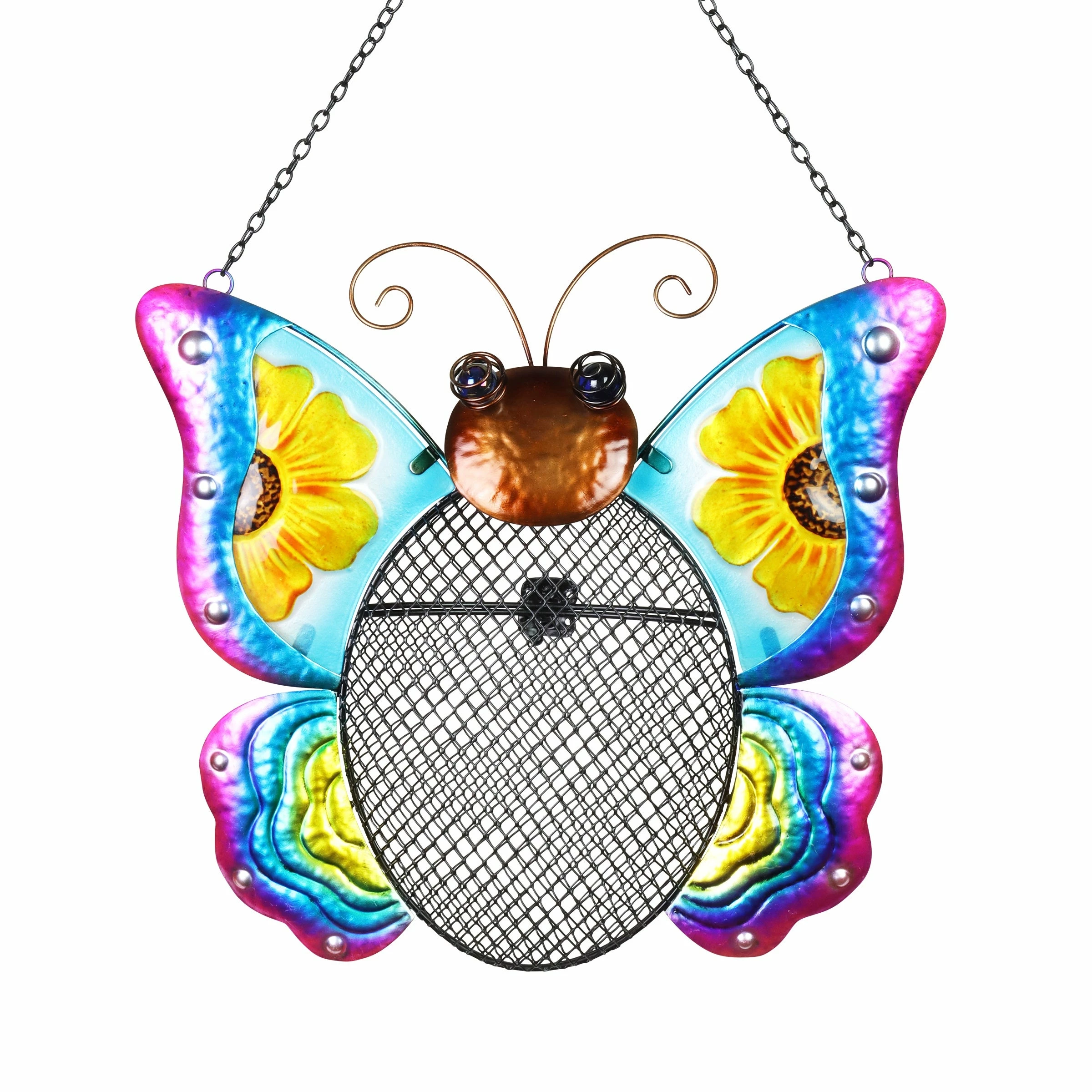 Cheapest π Outlet π Exhart Butterfly Bird Feeder With Metal Mesh Seed Basket, 12 By 19 Inches βοΈ π - Image 7