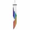 Wholesale 😀 Cheapest 😉 Exhart Cascading Metal Rainbow Hand Tuned Hanging Wind Chime, 5.5 By 38 Inches ⭐ 🛒