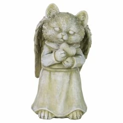 Deals 🔥 Budget ✨ Exhart Cat Angel Statue With Heart, 9.5 Inch ❤️ 🛒