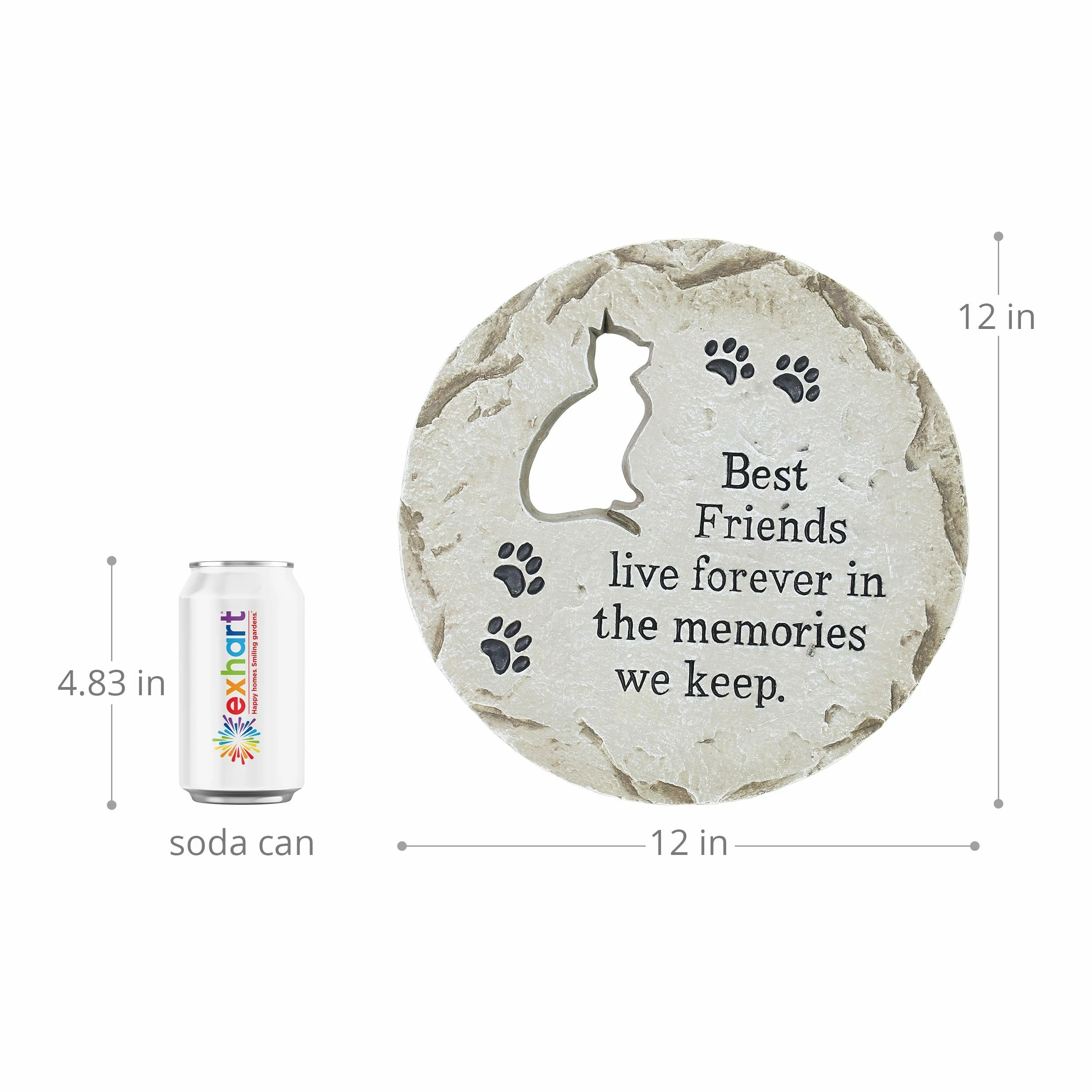 Cheap π Cheap π₯ Exhart Cat Memorial Resin Garden Stepping Stone Marker, 12 Inches π π€© - Image 3