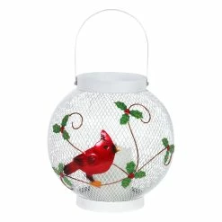 Best reviews of 💯 Deals 🥰 Exhart 🎄 ❄ Christmas Cardinal Lantern With LED Candle On A Battery Powered Timer, 13 Inches 🎉 🔥