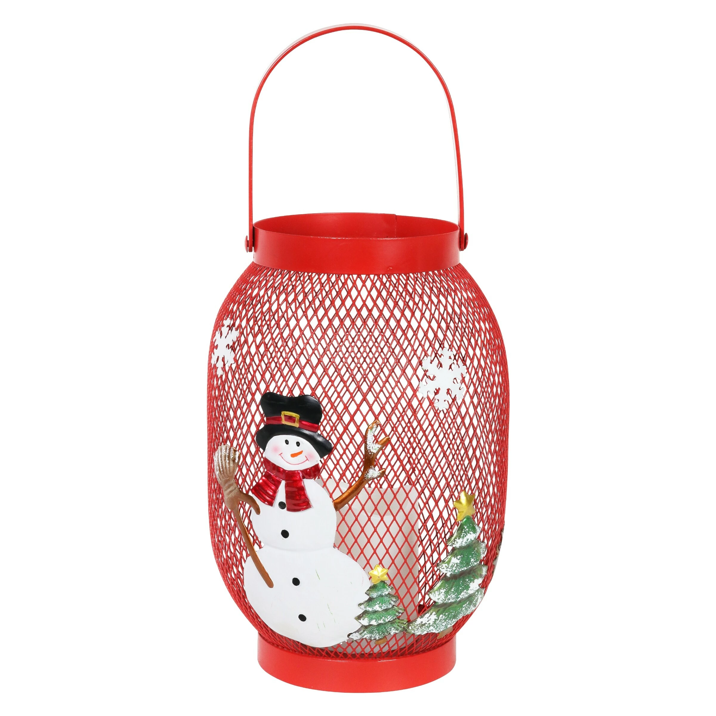 Wholesale π Hot Sale π Exhart π β Christmas Snowman Lantern With LED Candle On A Battery Powered Timer, 14.5 Inch π π - Image 2