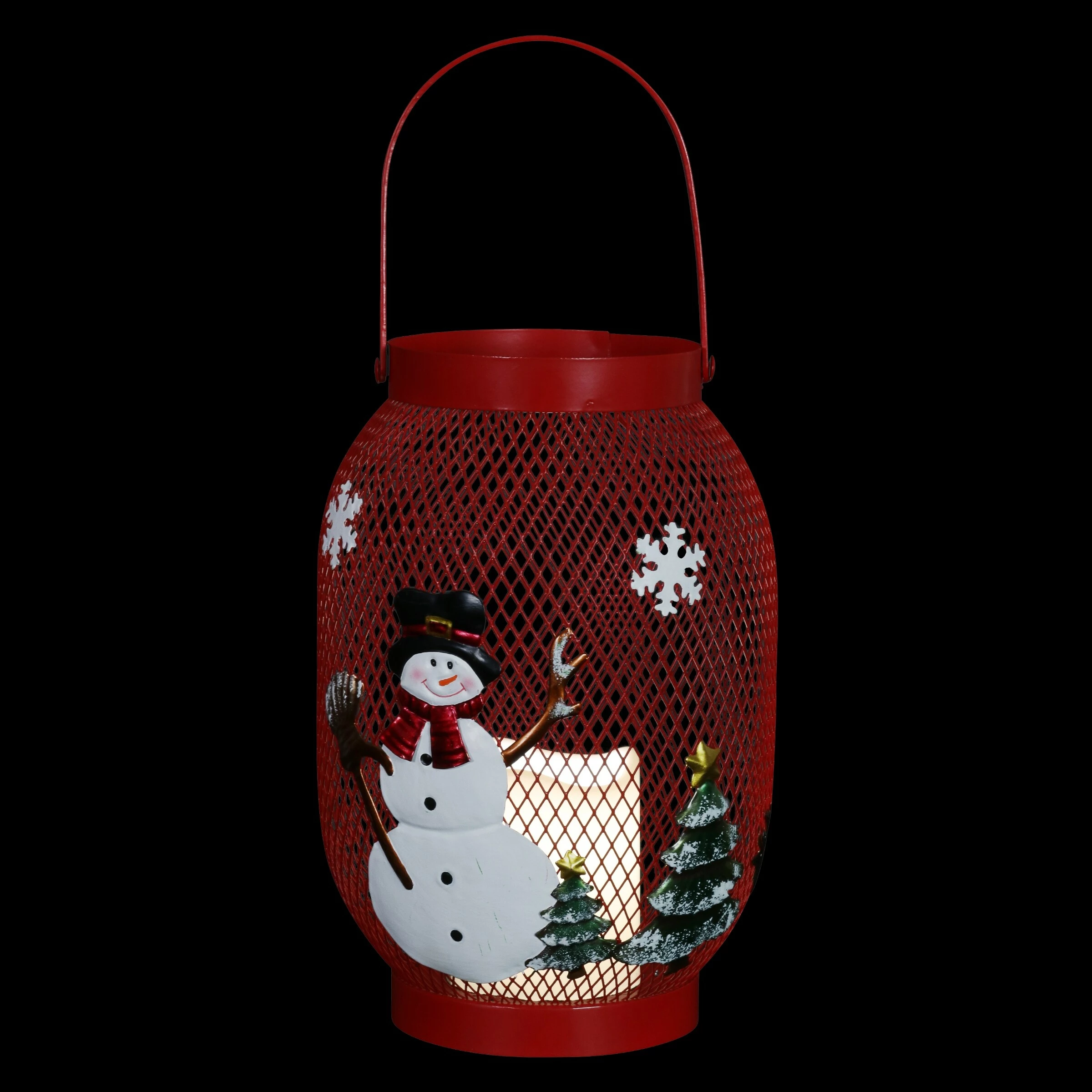 Wholesale π Hot Sale π Exhart π β Christmas Snowman Lantern With LED Candle On A Battery Powered Timer, 14.5 Inch π π - Image 10