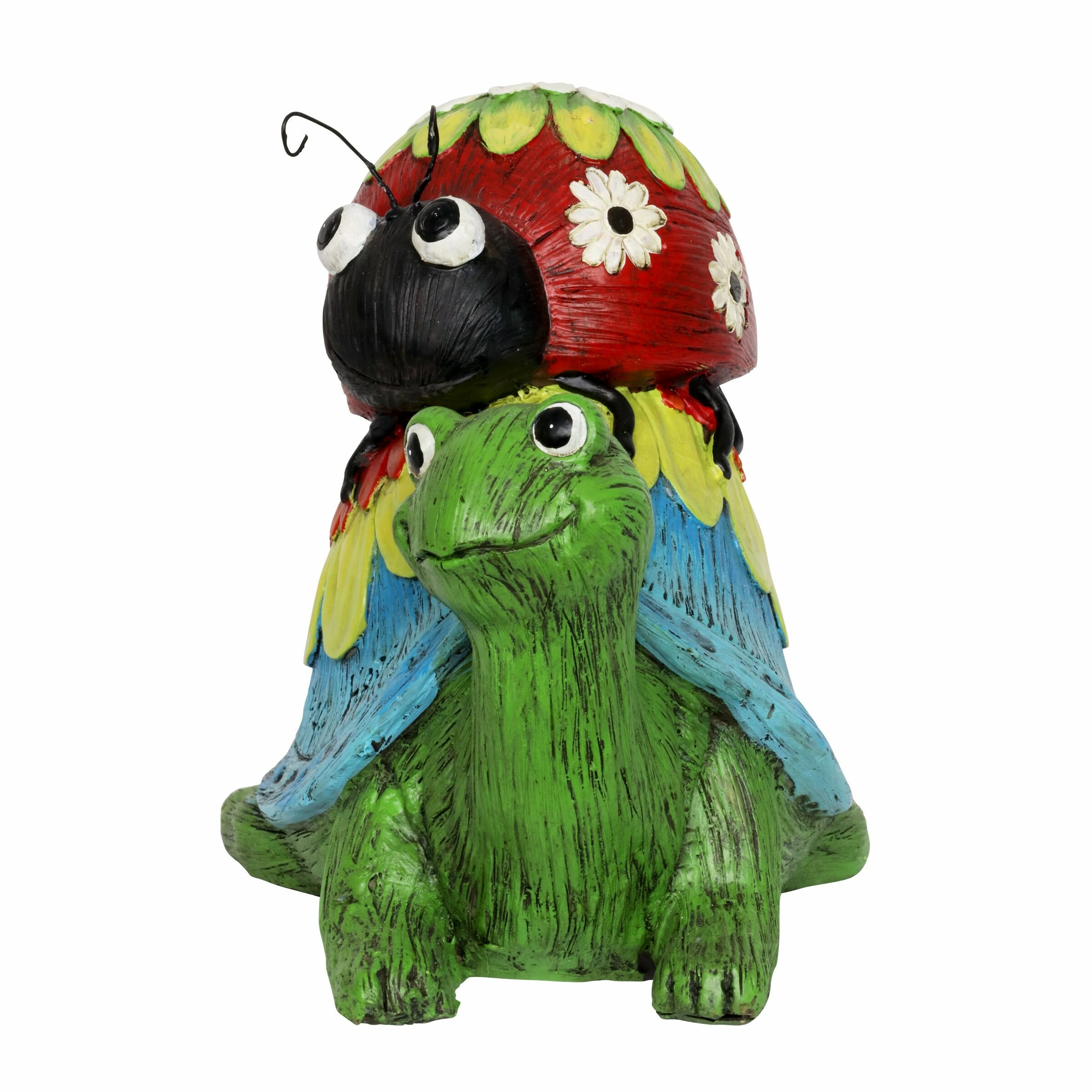 Wholesale βοΈ Best deal π Exhart Colorful Garden Turtle And Ladybug Statue With Message Of Dream Peace And Love, 9 Inch π₯ π - Image 8