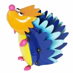 Promo 🧨 Hot Sale 🔔 Exhart Colorful Metal Hedgehog Statuary, 8 Inch 👏 😍
