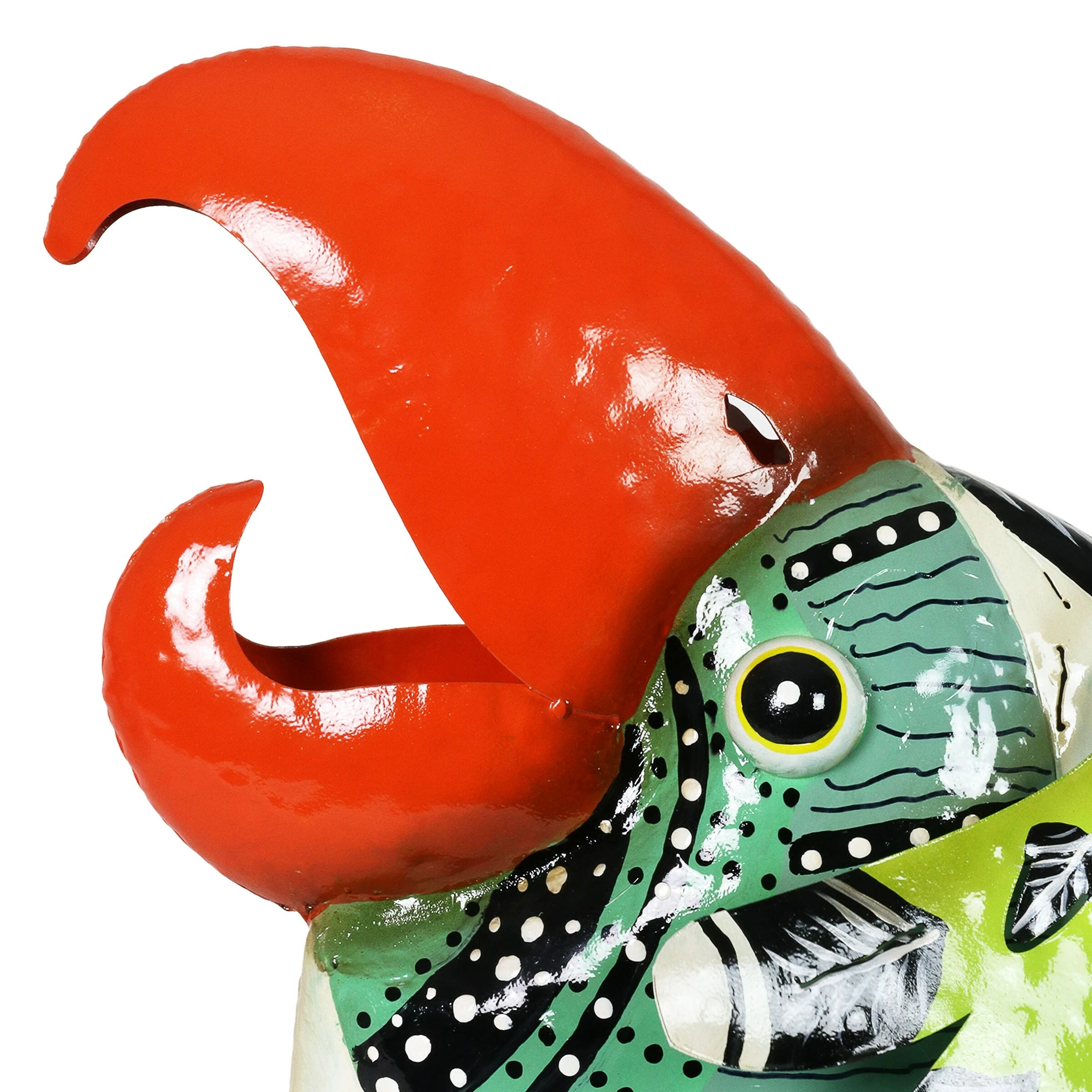 Budget π₯ New π― Exhart Colorful Metal Toucan Garden Statue, 17 Inch π β¨ - Image 4