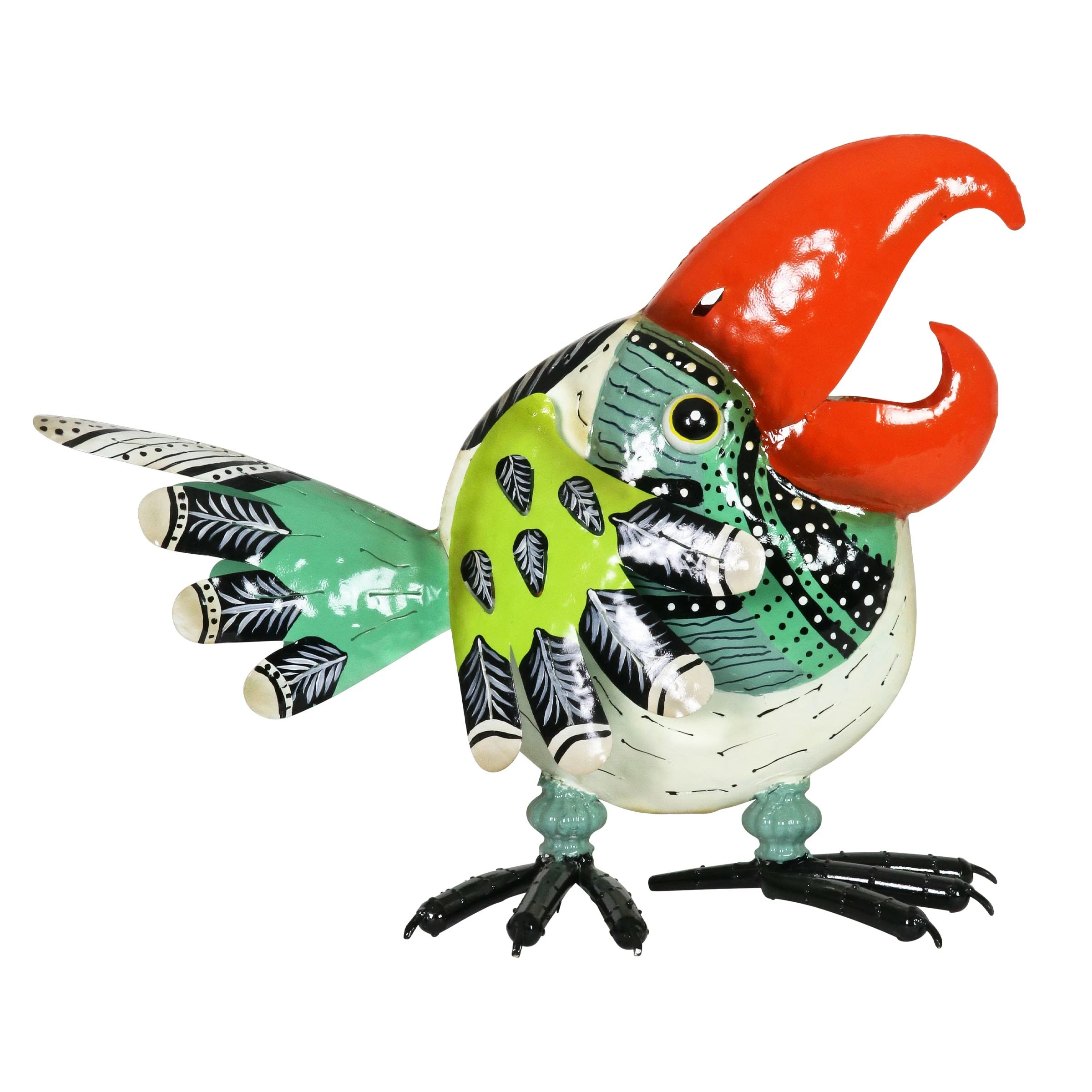 Budget π₯ New π― Exhart Colorful Metal Toucan Garden Statue, 17 Inch π β¨ - Image 7