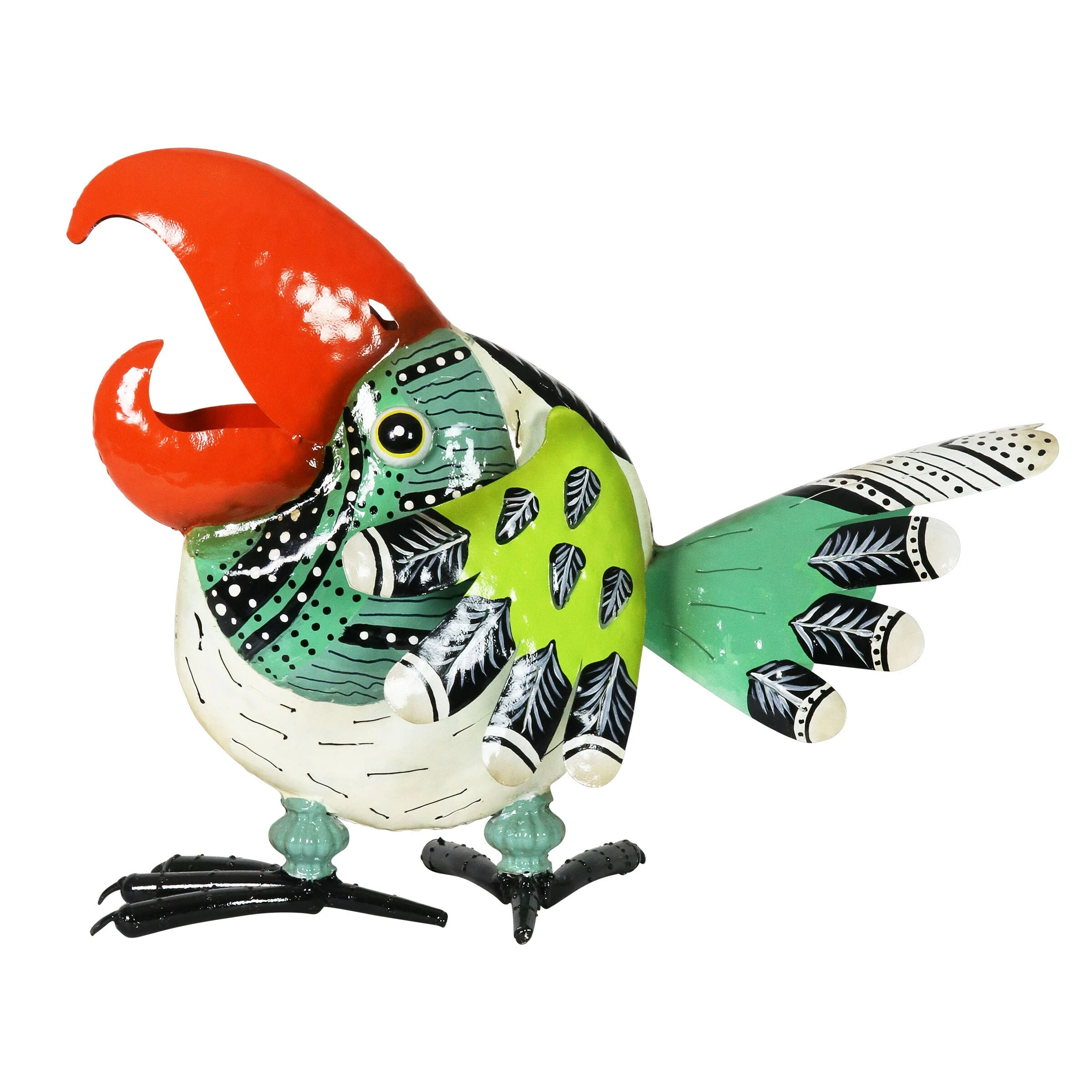 Budget π₯ New π― Exhart Colorful Metal Toucan Garden Statue, 17 Inch π β¨ - Image 9