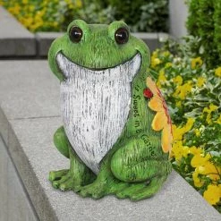 Cheap 👍 Top 10 ✨ Exhart Colorful Sweet Life Garden Frog Statue, 10 Inch ⌛ ⭐