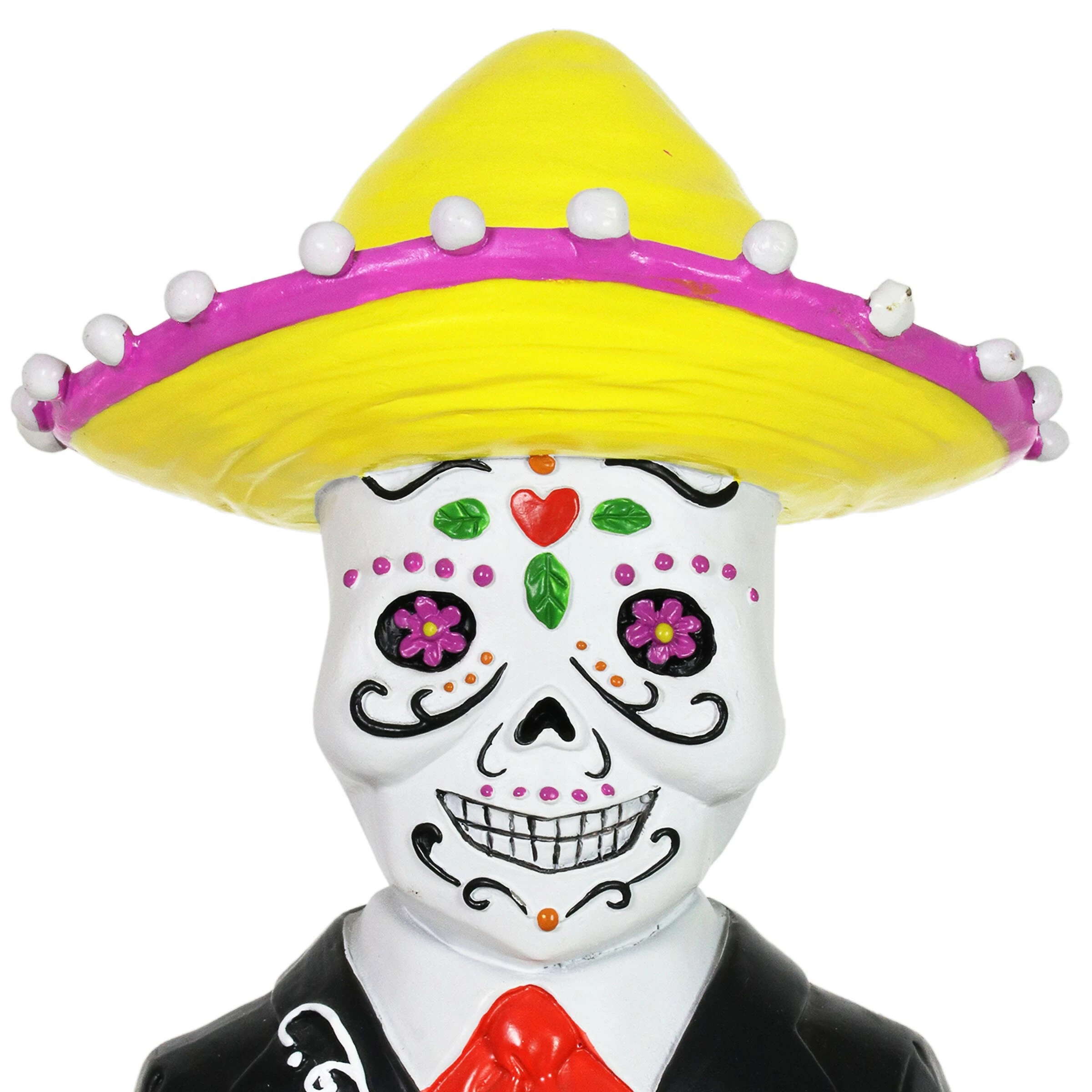 Best Pirce π₯ Outlet β Exhart Day Of The Dead Man With LED Sparkle Light Jar And Battery Powered Automatic Timer, 14 Inches Tall π β€οΈ - Image 3