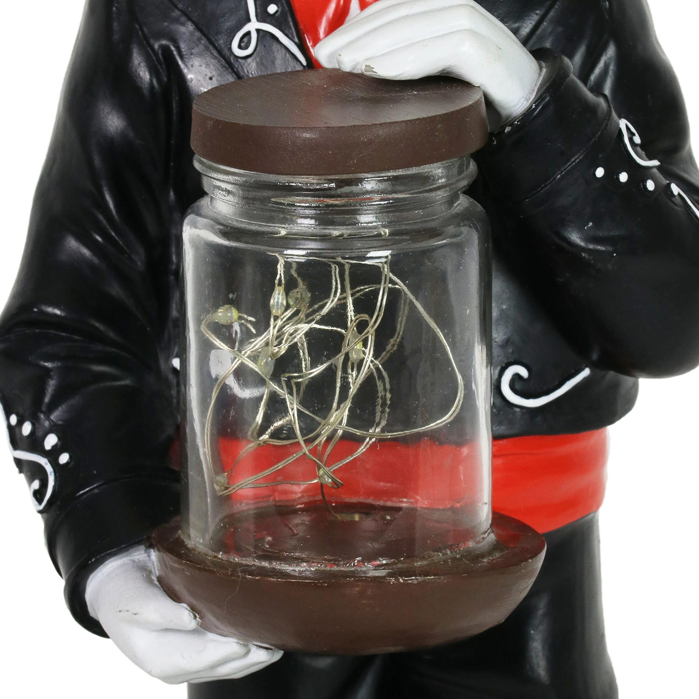 Best Pirce π₯ Outlet β Exhart Day Of The Dead Man With LED Sparkle Light Jar And Battery Powered Automatic Timer, 14 Inches Tall π β€οΈ - Image 4