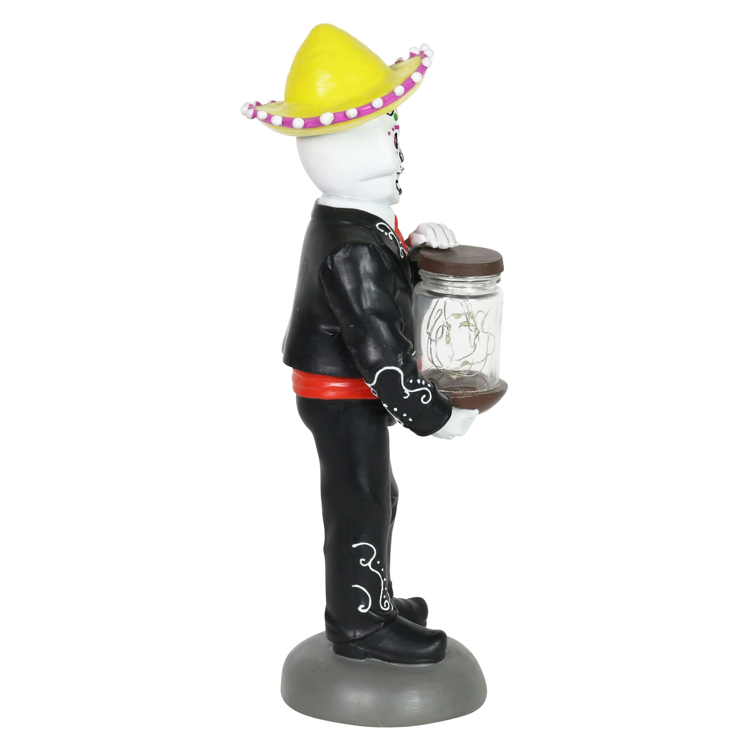 Best Pirce π₯ Outlet β Exhart Day Of The Dead Man With LED Sparkle Light Jar And Battery Powered Automatic Timer, 14 Inches Tall π β€οΈ - Image 7