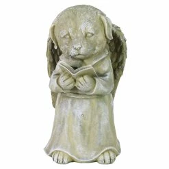 Best deal 😉 Brand new 🔥 Exhart 🐕 🐕 Dog Angel Reading Book Statue, 9.5 Inch 🌟 ⌛