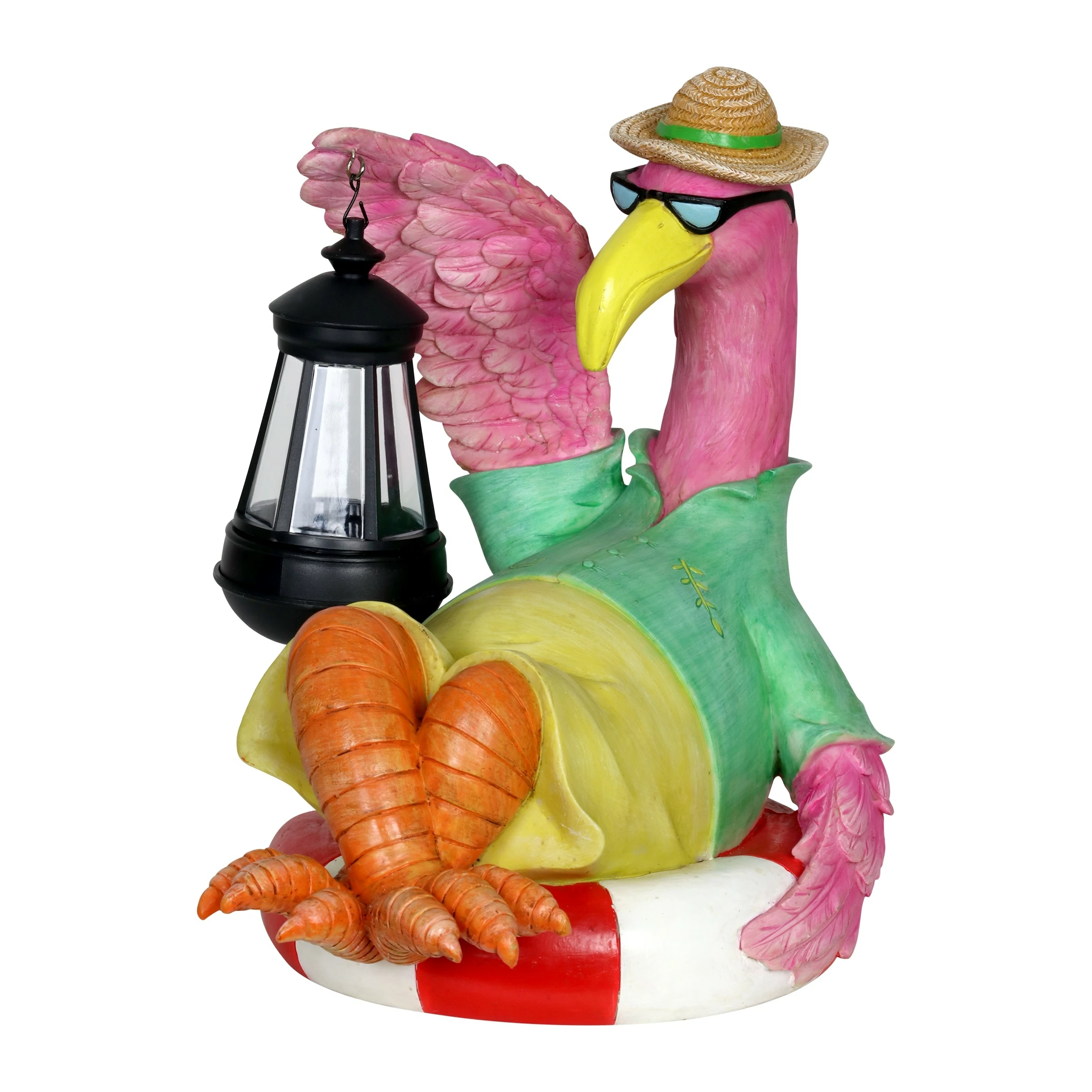 Cheap 𧨠Cheapest β€οΈ Exhart Flamingo Holding A Solar Lantern Garden Statue, 8 By 11 Inches π π€©