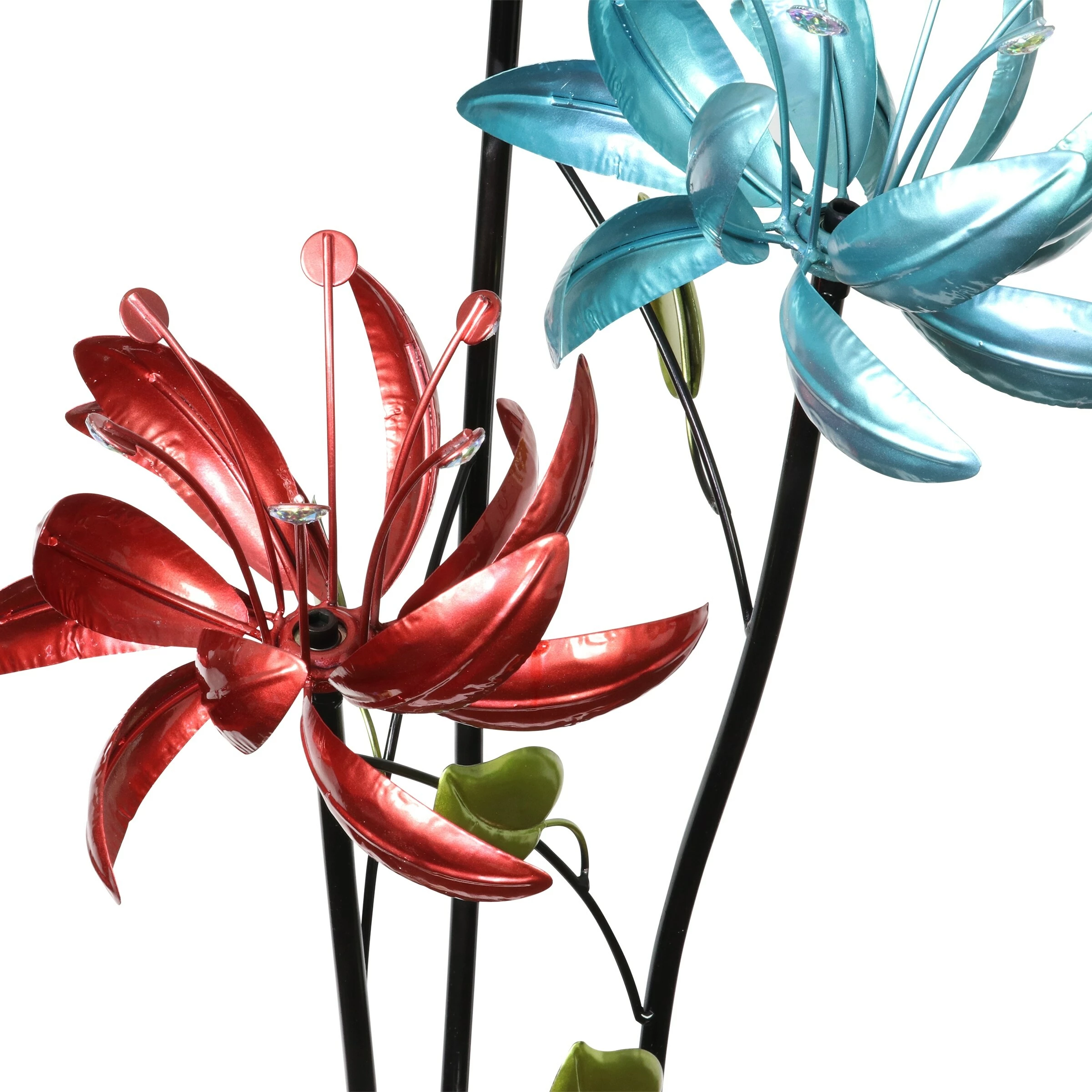 New 😉 Brand new ⭐ Exhart Flower Wind Spinner Garden Stake With Three Metallic Flowers, 17 By 53 Inches 🤩 😉 - Image 7