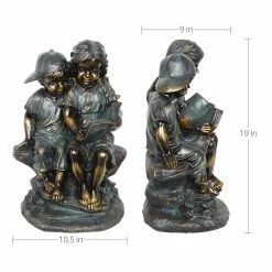 Promo 🧨 Best Pirce 🔔 Exhart Girl In Boy's Lap Bronze Look Statuary With Patina Finish, 21 Inch 😍 🔥 -Exhart Shop Exhart Girl in Boy27s Lap Bronze Look Statuary with Patina Finish2C 21 Inch 7