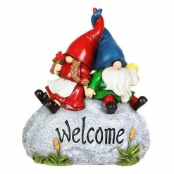 Best reviews of 👏 Outlet 💯 Exhart Gnome Couple On A Welcome Stone Garden Statue,7.5 By 8.5 Inches 😉 ✨