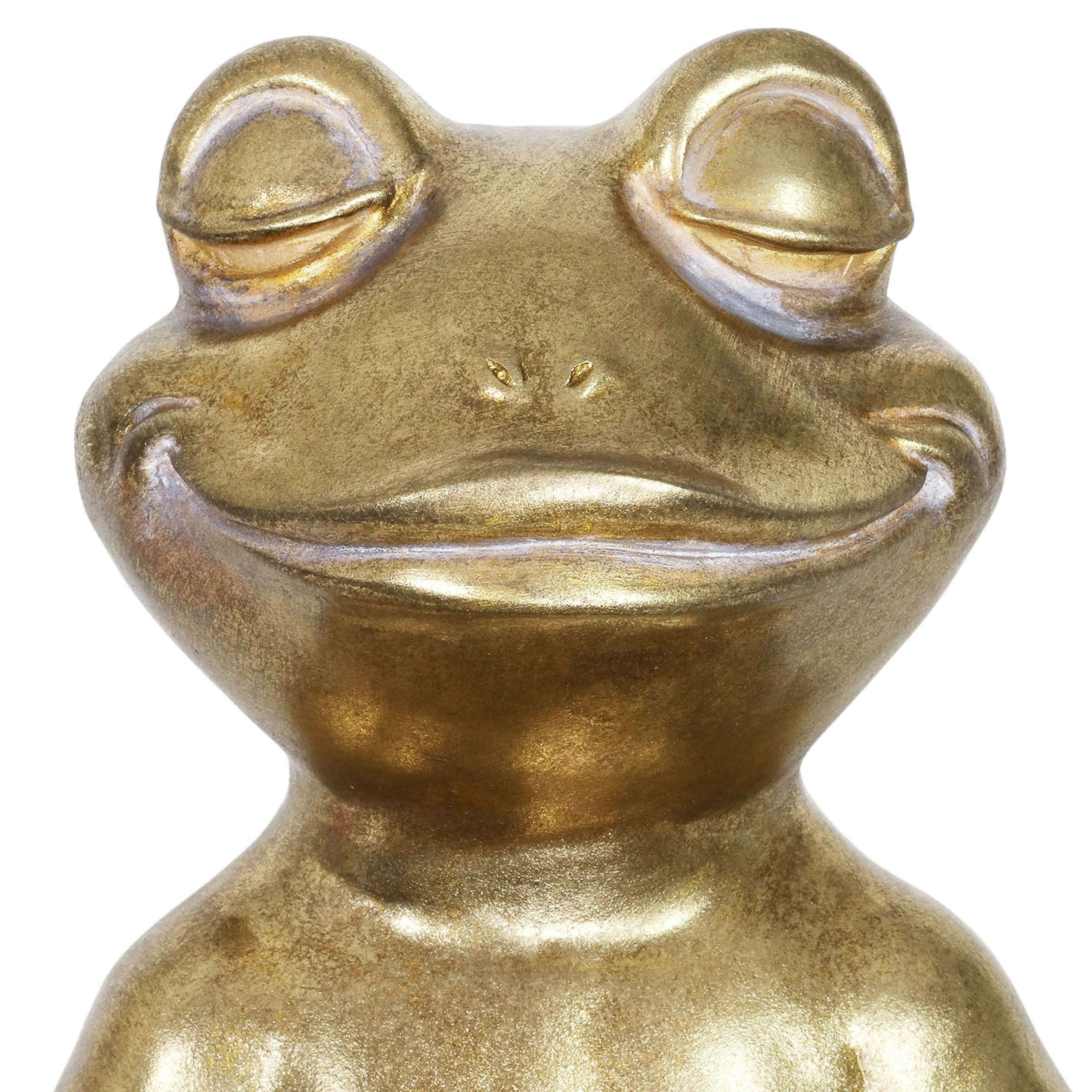 Best deal ๐ Promo ๐ Exhart Golden Meditating Yoga Frog Garden Statue, 14.5 Inches ๐ โญ - Image 4
