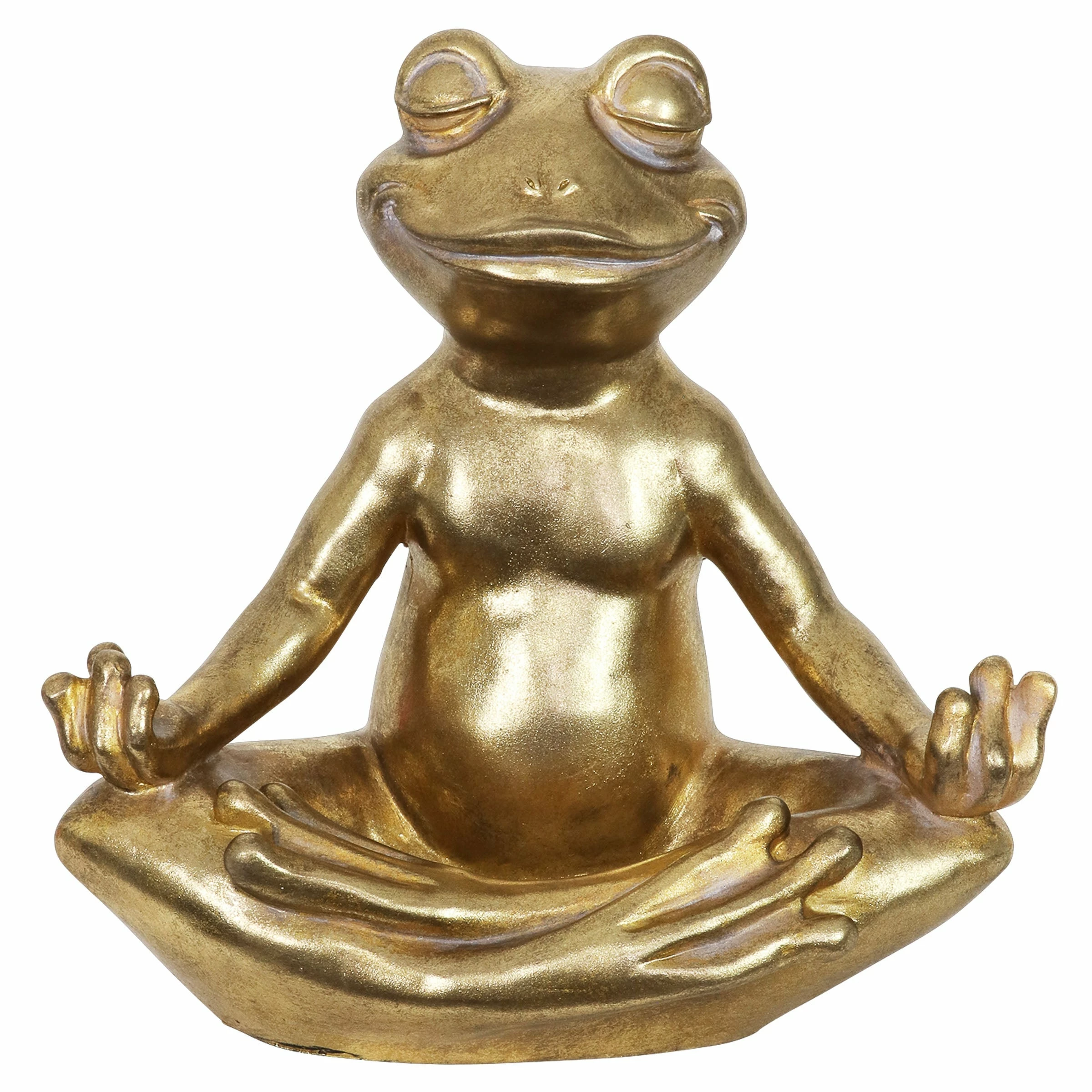 Best deal ๐ Promo ๐ Exhart Golden Meditating Yoga Frog Garden Statue, 14.5 Inches ๐ โญ - Image 8