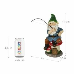Top 10 🥰 Promo 😉 Exhart Good Time Fishing Frankie Green Hat Gnome Statue, 11 Inches 🛒 ⌛ -Exhart Shop Exhart Good Time Fishing Frankie Green Hat Gnome Statue2C 11 Inches 2