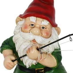 Deals 🎁 Deals ✔️ Exhart Good Time Fishing Frodo Red Hat Gnome Statue, 11 Inches ⌛ 👏 -Exhart Shop Exhart Good Time Fishing Frodo Red Hat Gnome Statue2C 11 Inches 2