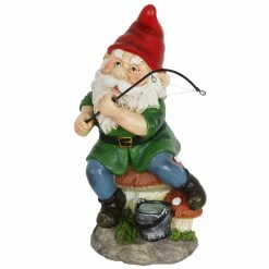 Deals 🎁 Deals ✔️ Exhart Good Time Fishing Frodo Red Hat Gnome Statue, 11 Inches ⌛ 👏 -Exhart Shop Exhart Good Time Fishing Frodo Red Hat Gnome Statue2C 11 Inches 5
