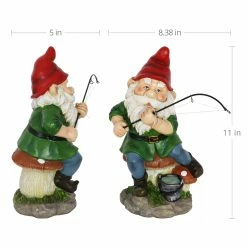 Deals 🎁 Deals ✔️ Exhart Good Time Fishing Frodo Red Hat Gnome Statue, 11 Inches ⌛ 👏 -Exhart Shop Exhart Good Time Fishing Frodo Red Hat Gnome Statue2C 11 Inches 6
