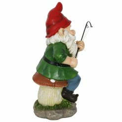 Deals 🎁 Deals ✔️ Exhart Good Time Fishing Frodo Red Hat Gnome Statue, 11 Inches ⌛ 👏 -Exhart Shop Exhart Good Time Fishing Frodo Red Hat Gnome Statue2C 11 Inches 7