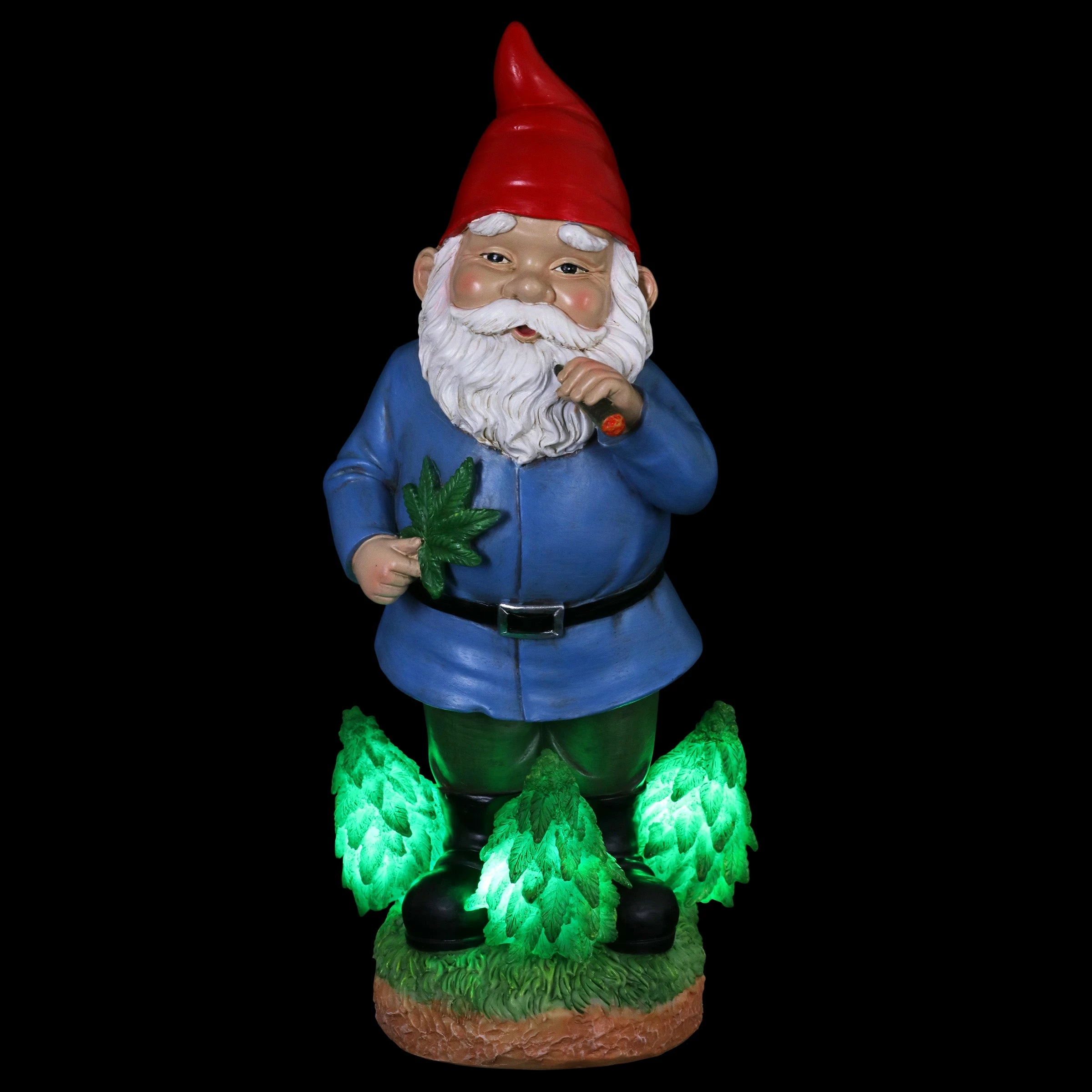 Promo π Wholesale π Exhart Good Time Nugg Gnome Statue Smoking Marijuana With Light Up LEDs On A Battery Timer, Indoor Or Outdoor, 12 Inches Tall π β - Image 14